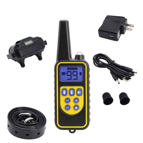 Dog Bark Collar 1x 800m Range Receiver Vibration Sound Light Training Device - Image 3
