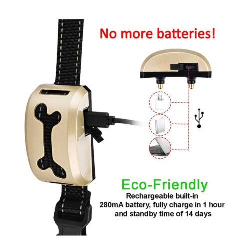 Dog Bark Collar Sound and Vibration Automatic USB Rechargeable Training Device - Image 7