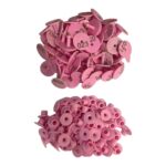 1-100 Cattle Number Ear Tag Set Round Pink Pig Sheep Goat Livestock Label