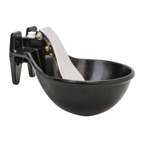 25cm Cattle Drinking Bowl Iron Cast Mounted Automatic Water Cow Horse Trough - Image 2