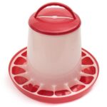 9Kg Automatic Chicken Feeder Plastic Poultry Chook Hen Feeding Seed Bucket