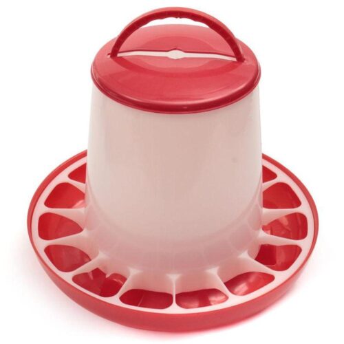 1.5Kg Automatic Chicken Feeder Plastic Poultry Chook Hen Feeding Seed Bucket