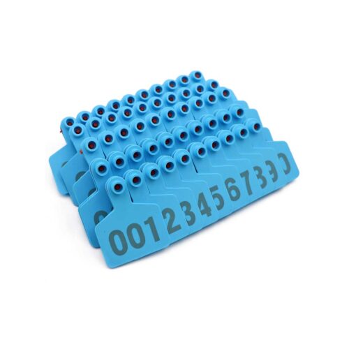 1-100 Cattle Number Ear Tags 5x4cm Set Small Blue Pig Goat Livestock Label - Image 2
