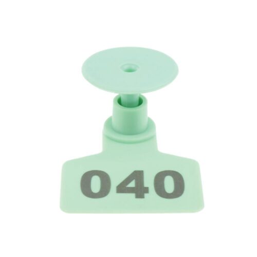 1-100 Cattle Number Ear Tag 6x7cm Set Medium Green Sheep Livestock Label - Image 3