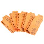 1-100 Cattle Number Ear Tag 6x7cm Set Medium Orange Cow Sheep Livestock Label