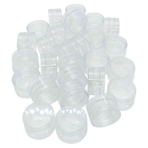 10x 3ml Lip Balm Containers Jars Lids Small Cosmetic Cream Sample Pot - Image 2