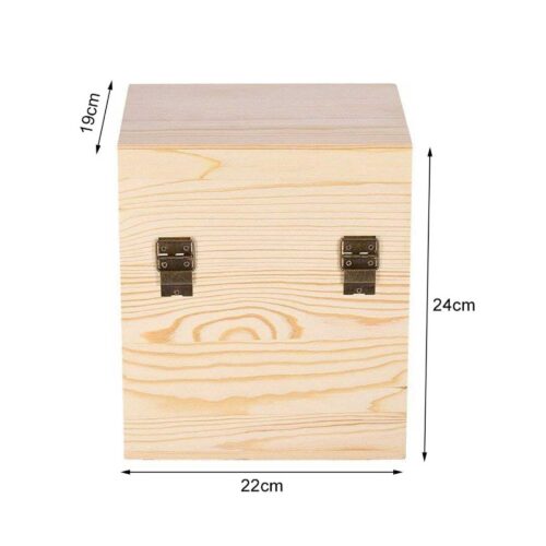 59 Slots Essential Oils Storage Box Wooden 3-Tier Bottle Holder - Image 8