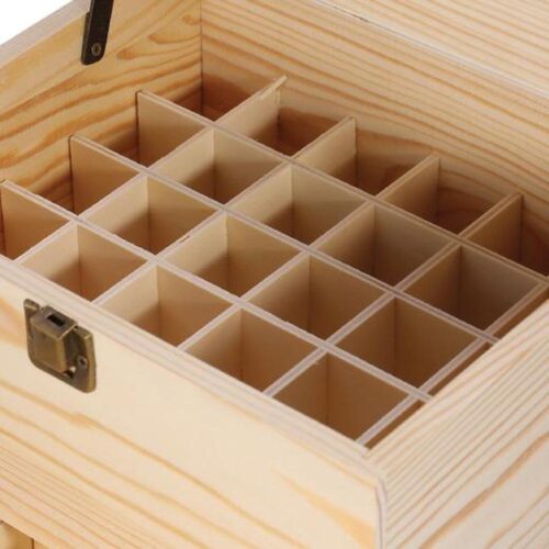 59 Slots Essential Oils Storage Box Wooden 3-Tier Bottle Holder - Image 9