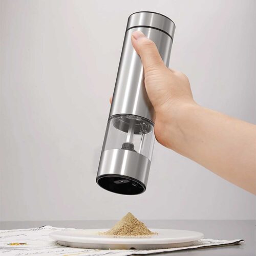 Electric Salt and Pepper Grinder One Press Battery Operated Shaker Mill - Image 5