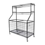 Social Hike Storage Organiser Trolley on Wheels Garage Sports Equipment Basket