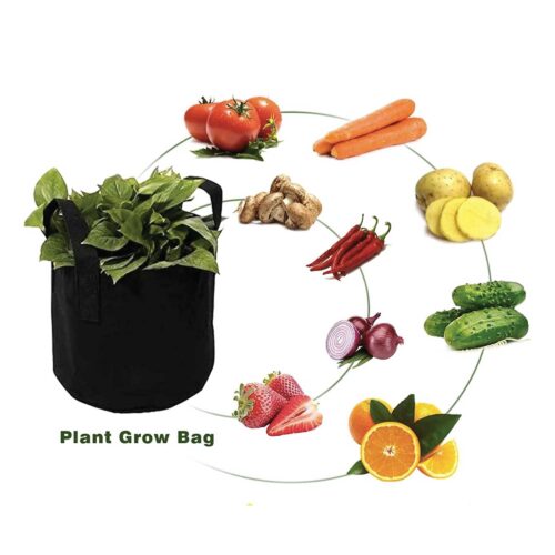 6 Pck 10 Gallon Fabric Flower Pots 38L Garden Planter Bags Black Felt Root Pouch - Image 4