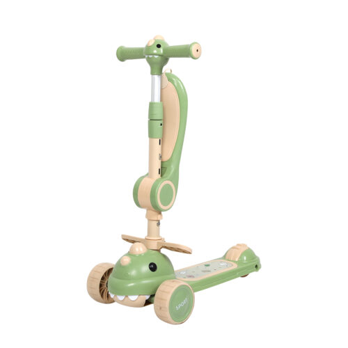 BoPeep Foldable Kids Scooter Flip able Seat Green - Image 2