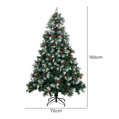 SANTACO Christmas Tree Snow Flocked 1.5M - Image 3