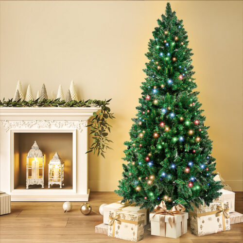 SANTACO Prelit Slim Pencil Christmas Tree 2.1M - Image 8
