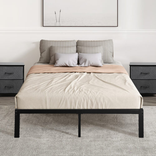 Levede Metal Bed Frame Heavy Duty Storage Space - Image 7