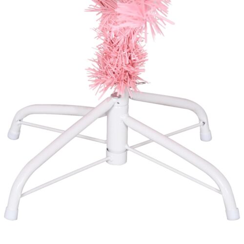 Artificial Christmas Tree with Stand Xmas Decor Pink 120cm PVC - Image 5