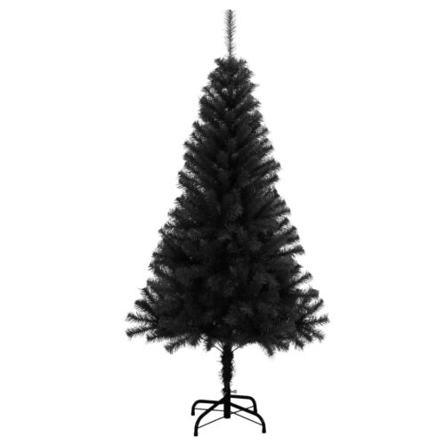 Artificial Christmas Tree with Stand Xmas Decor Black 120cm PVC - Image 2