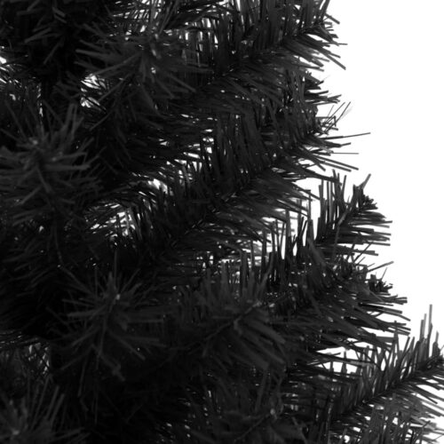 Artificial Christmas Tree with Stand Xmas Decor Black 120cm PVC - Image 4
