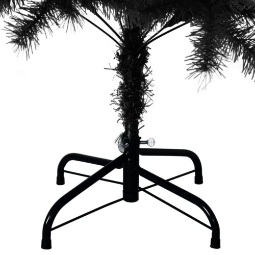 Artificial Christmas Tree with Stand Xmas Decor Black 120cm PVC - Image 5