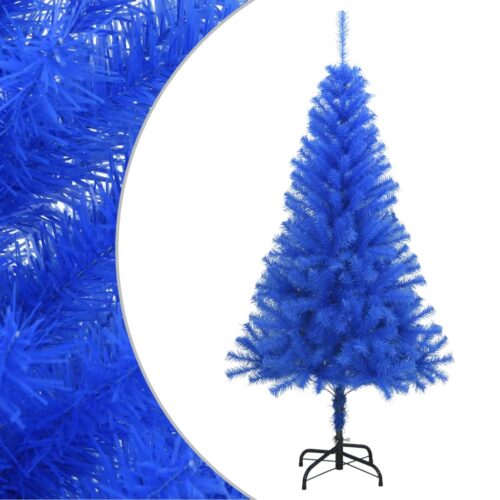 Artificial Christmas Tree with Stand Xmas Decor Blue 150cm PVC