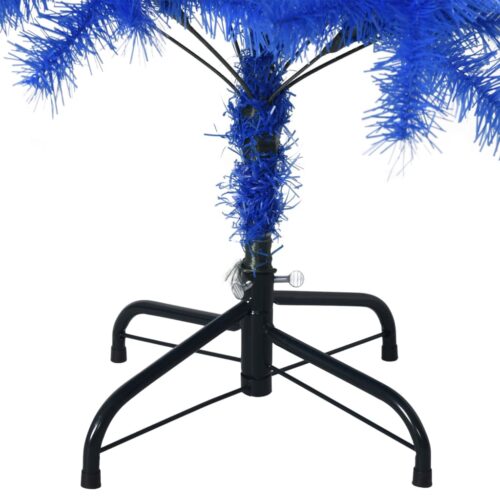 Artificial Christmas Tree with Stand Xmas Decor Blue 150cm PVC - Image 5