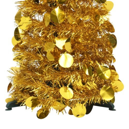 Pop-up Artificial Christmas Tree Xmas Decor Ornament Indoor Decoration Gold 180cm - Image 2