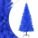 Artificial Christmas Tree with Stand Xmas Decor Blue 180cm PVC
