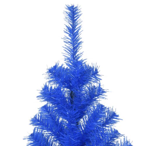 Artificial Christmas Tree with Stand Xmas Decor Blue 180cm PVC - Image 3