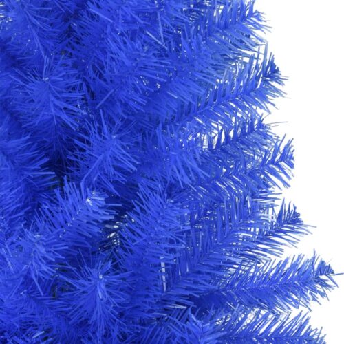 Artificial Christmas Tree with Stand Xmas Decor Blue 180cm PVC - Image 4