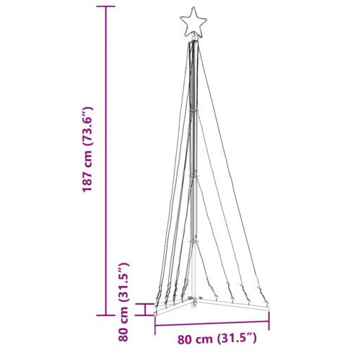 Christmas Tree Light 339 LED Lights Xmas Decor Warm White 187cm - Image 11