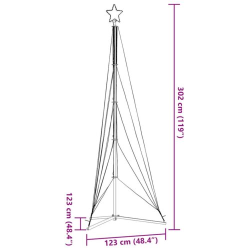 Christmas Tree Light 525 LED Lights Xmas Decor Warm White 302cm - Image 11