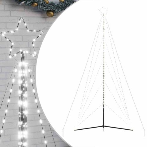 Christmas Tree Light 615 LED Lights Xmas Decor Cold White 404.5cm - Image 2