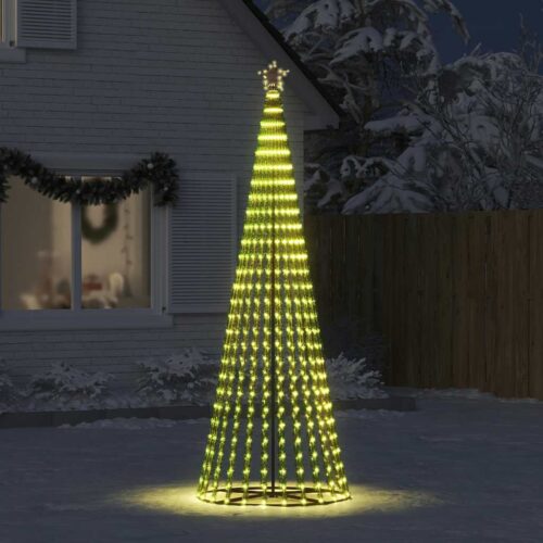 Christmas Tree Light Cone 475 LED Lights Xmas Decor Warm White 250cm