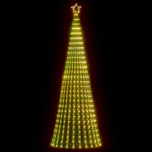 Christmas Tree Light Cone 475 LED Lights Xmas Decor Warm White 250cm - Image 13