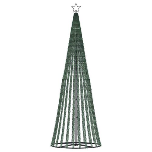 Christmas Tree Light Cone 475 LED Lights Xmas Decor Cold White 250cm - Image 4