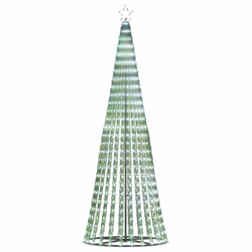 Christmas Tree Light Cone 475 LED Lights Xmas Decor Cold White 250cm - Image 5