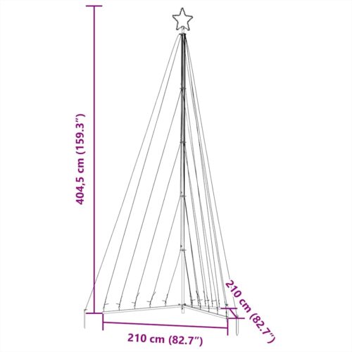 Christmas Tree Light 570 LED Lights Xmas Decor Warm White 404.5cm - Image 11