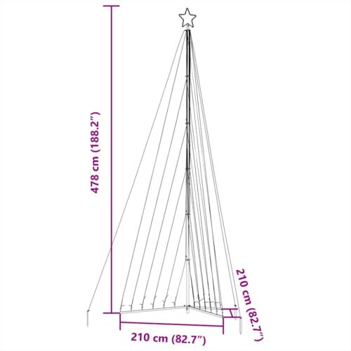 Christmas Tree Light 789 LED Lights Xmas Decor Cold White 478cm - Image 11
