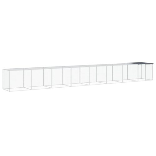 Chicken Cage with Roof Anthracite 803x98x90cm Galvanised Steel