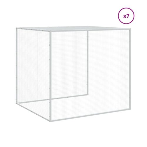 Chicken Cage with Roof Anthracite 803x98x90cm Galvanised Steel - Image 7