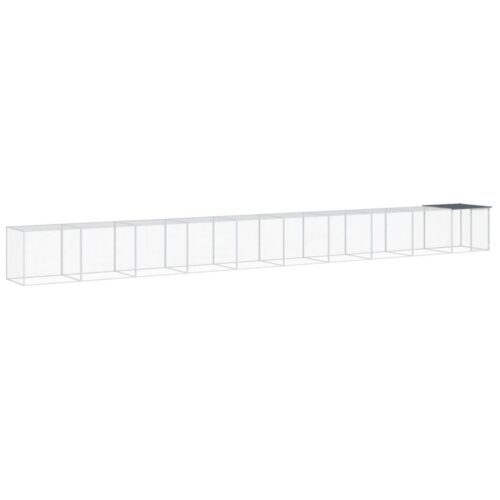 Chicken Cage with Roof Anthracite 1003x98x90cm Galvanised Steel