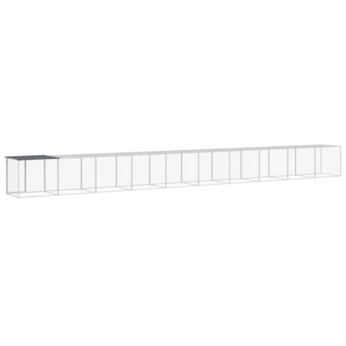 Chicken Cage with Roof Anthracite 1003x98x90cm Galvanised Steel - Image 5
