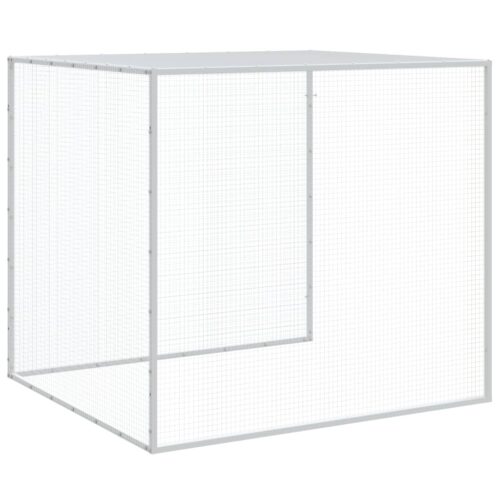 Chicken Cage with Roof Anthracite 1003x98x90cm Galvanised Steel - Image 8