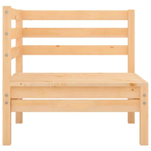 4-Piece Garden Lounge Set Solid Wood Pine - Image 5