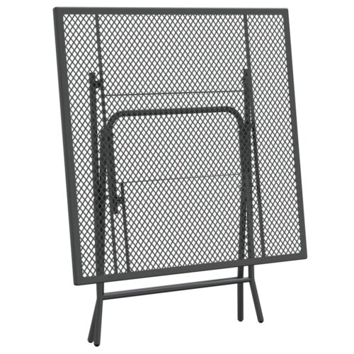 3-Piece Garden Dining Set Expanded Metal Mesh Anthracite - Image 6
