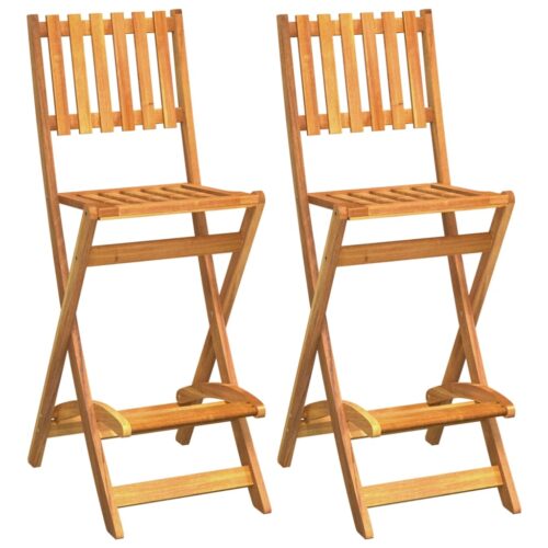 3-Piece Outdoor Bar Set Solid Wood Acacia - Image 4
