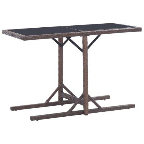3-Piece Garden Dining Set Brown - Image 7