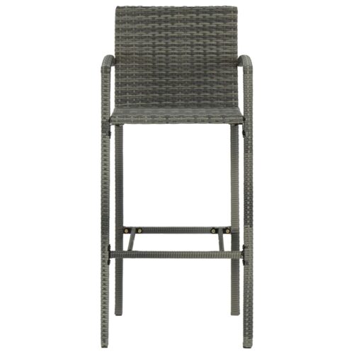 3-Piece Garden Bar Set Grey - Image 4