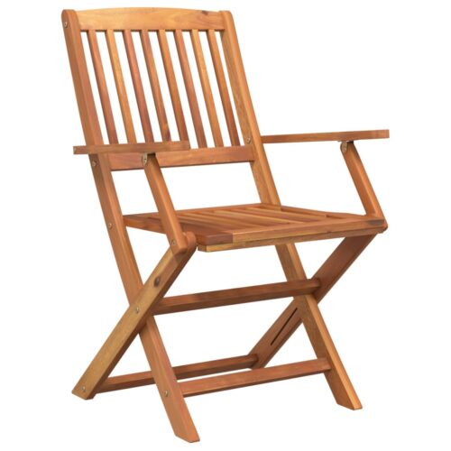 5-Piece Garden Dining Set Solid Wood Acacia - Image 5