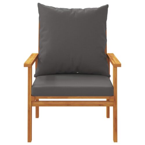 3-Piece Garden Sofa Set with Cushions Outdoor Patio Lounge Furniture Solid Wood Acacia - Image 6